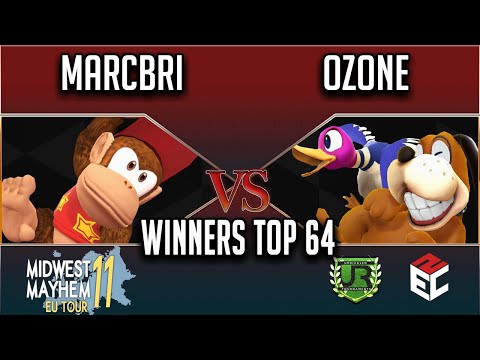 Midwest Mayhem 11 WINNERS TOP 64 - Marcbri (Diddy Kong, Cloud) vs Ozone (Duck Hunt)
