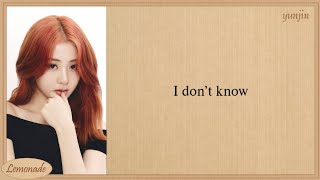 Download lagu j-hope I don't know (with HUH YUNJIN of LE SSERAFIM ) Easy Lyrics mp3