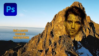 Photoshop'ta dağa portre fotoğrafı yerleştirme
