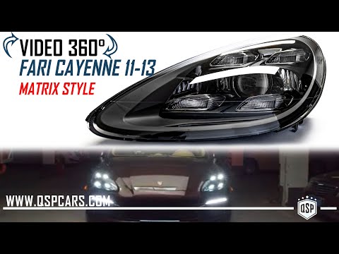 Faro LED per Porsche Cayenne 2011-14 fra le Mani | Trasformazione QualitySpCars MATRIX STYLE Tuning