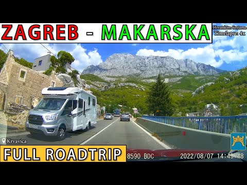 Vožnja dionicom Zagreb - Makarska (450 km) | Autocesta A1 | Cijelo putovanje na more 2022