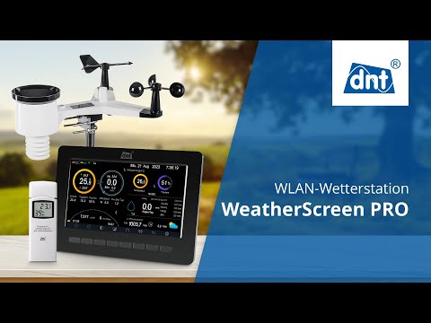 dnt WiFi-Wetterstation WeatherScreen PRO, inkl. Funk-Solar-Kombisensor (DNT000008)