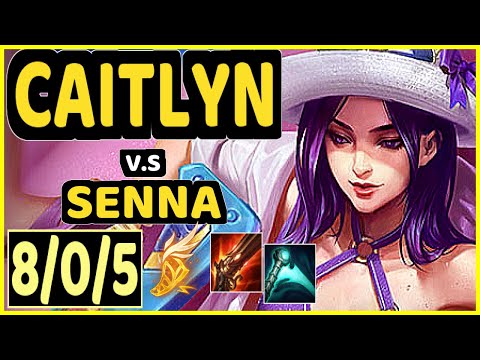 DOUBLELIFT (CAITLYN) vs SENNA - 8/0/5 KDA BOTTOM ADC CHALLENGER GAMEPLAY - NA