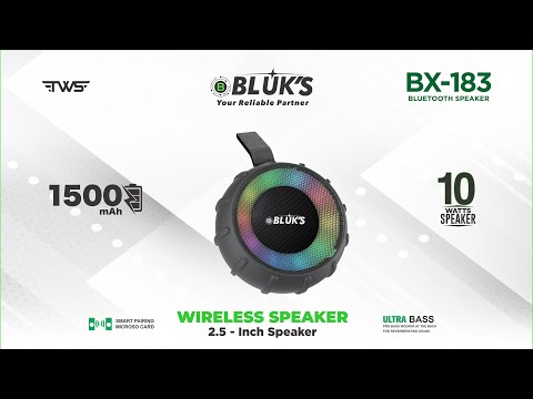 BLUK'S BX-183 Portable Wireless Bluetooth Speaker