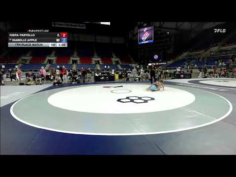 USMC Junior & 16U Nationals | 105 lbs Women’s Freestyle 7th Place | Kiera Partello vs Isabelle Apple