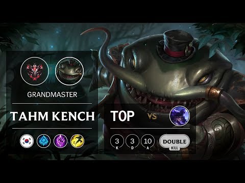 Tahm Kench Top vs Ryze - KR Grandmaster Patch 9.22