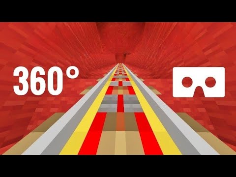 Surprise Unboxing Club - [360 VR video] Roller Coaster in Minecraft 360° VR Box Virtual Reality PSVR