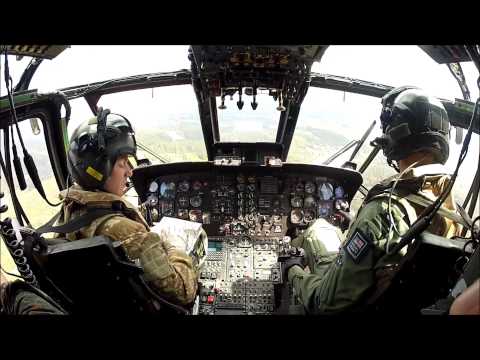 Flight with Royal Navy Sea King