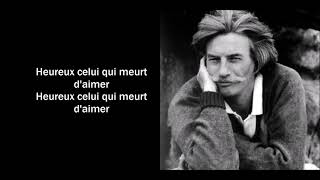 Jean Ferrat - Heureux celui qui meurt d&#39;aimer