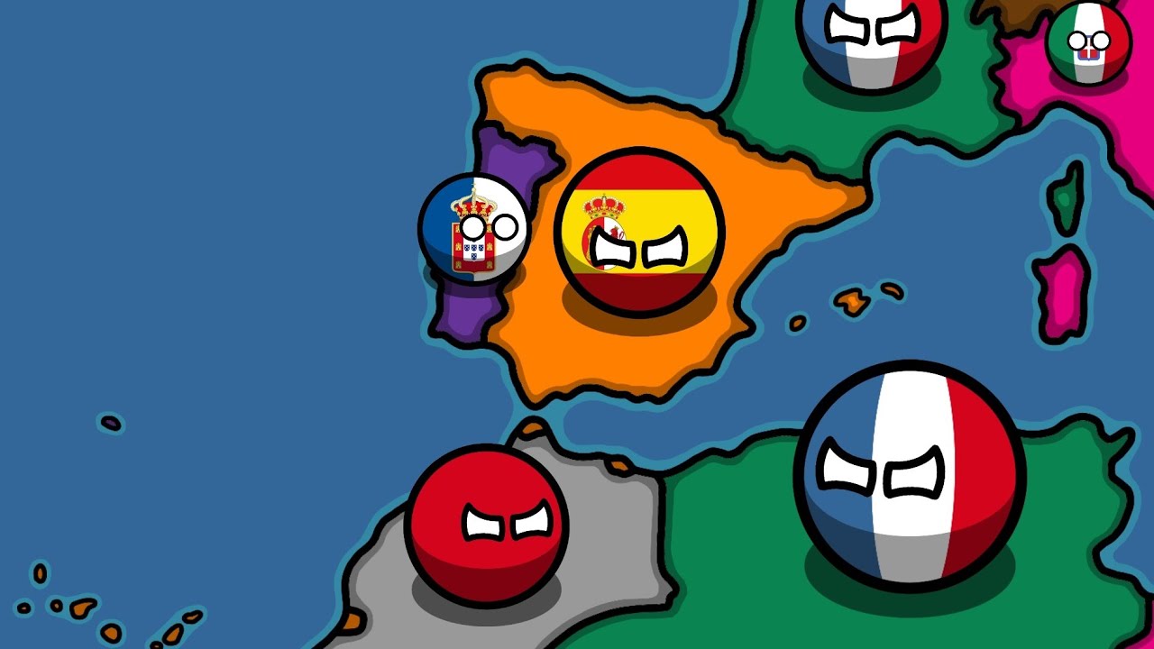 History of Spain 1900-2022 [Countryballs]