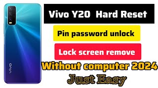 Vivo y20 hard reset, y21 pin password pattern  unlock without computer 2024