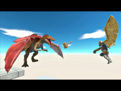 Ghor Hammer flying vs Unit flying, One hit kill - Animal Revolt Battle Simulator