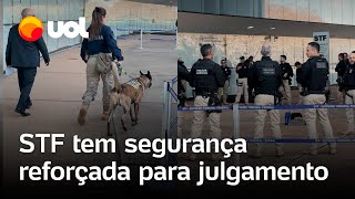Julgamento de Bolsonaro: STF tem segurança reforçada com drones e cães farejadores; veja vídeo