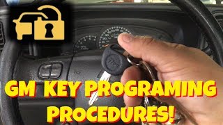 HOW TO PROGRAM A GM/CHEVY CODED/ANTI THEFT KEY FOR  FREE! SAVE MONEY!!!