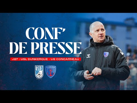 Conférence de presse J27 : USL Dunkerque - US Concarneau