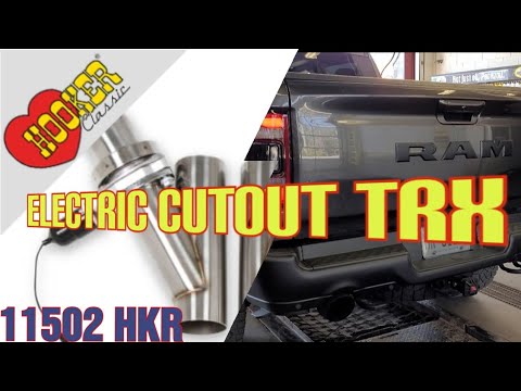 Dual Hooker Electric 3inch Cutouts Ram TRX