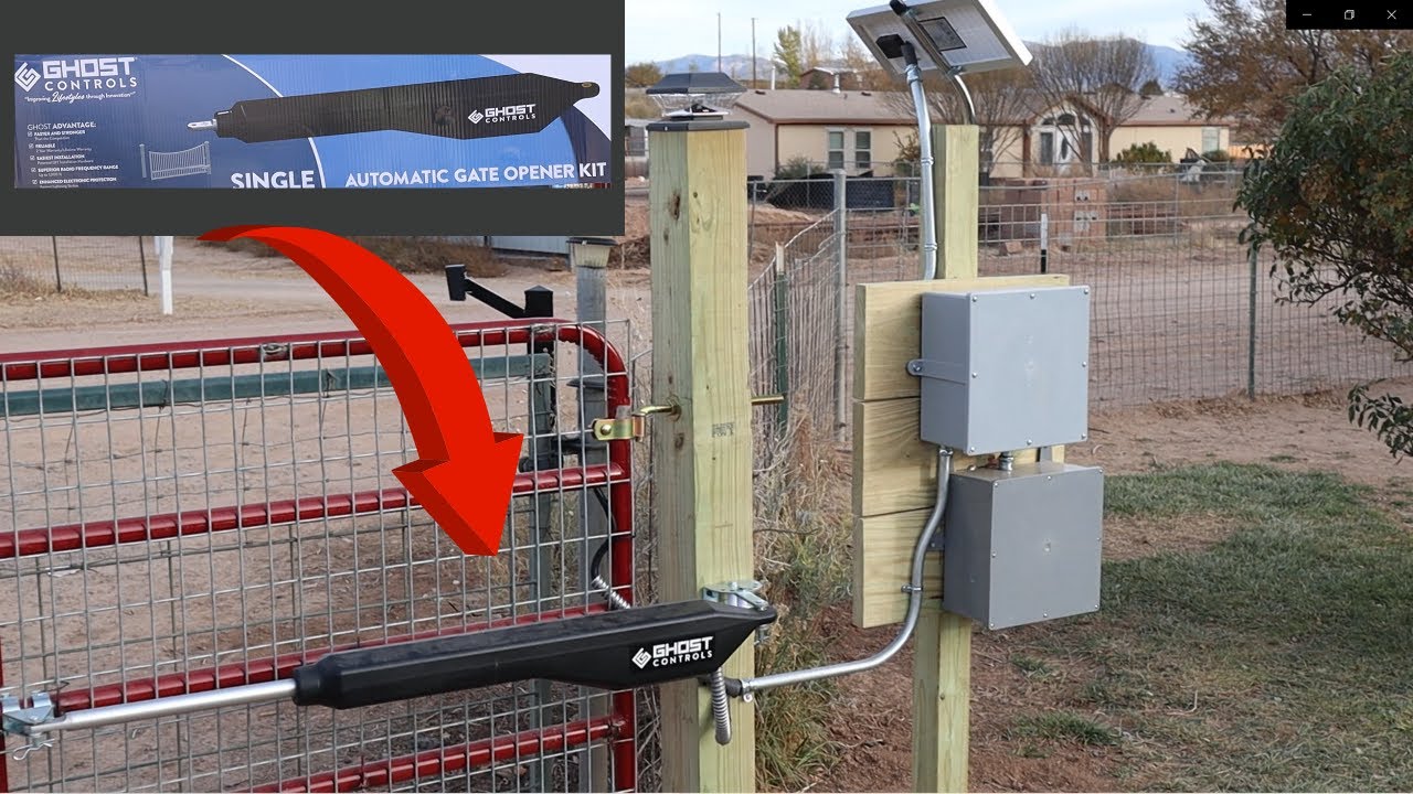 Automatic Solar Gate opener installation- Ghost Controls full review