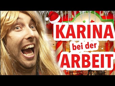 Karina bei der Arbeit - Weihnachts-Shop !!!