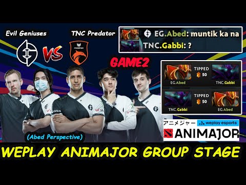 Evil Geniuses vs TNC Preadator | Abed Dragon Knight vs Armel Puck WePlay Animajor Group Stage Game2