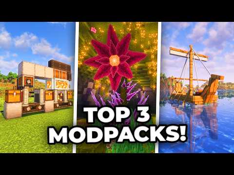 Top 3 BEST Minecraft Modpacks in 2025!