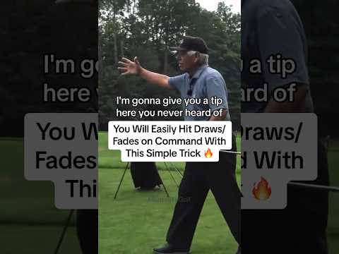 You Will Hit Draw/Fades on Command With This Simple Trick 🔥 #GolfHacks #GolfTips #LeeTrevino