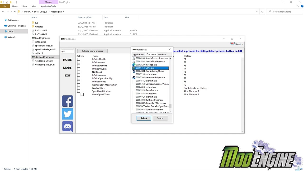 How to use Mod Engine