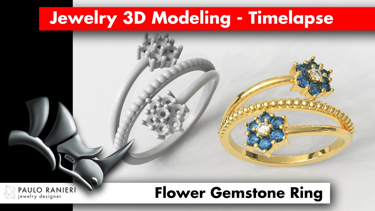 Flower Ring 3D Print Model