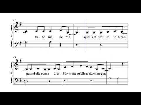 Pupille – Les Frangines/Madame Monsieur: Partição piano/canto