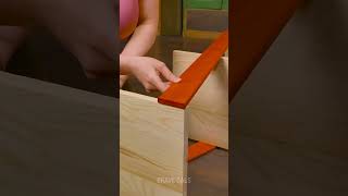 Build A Simple Rack With Square Shelves! 🪑 #WoodProjects