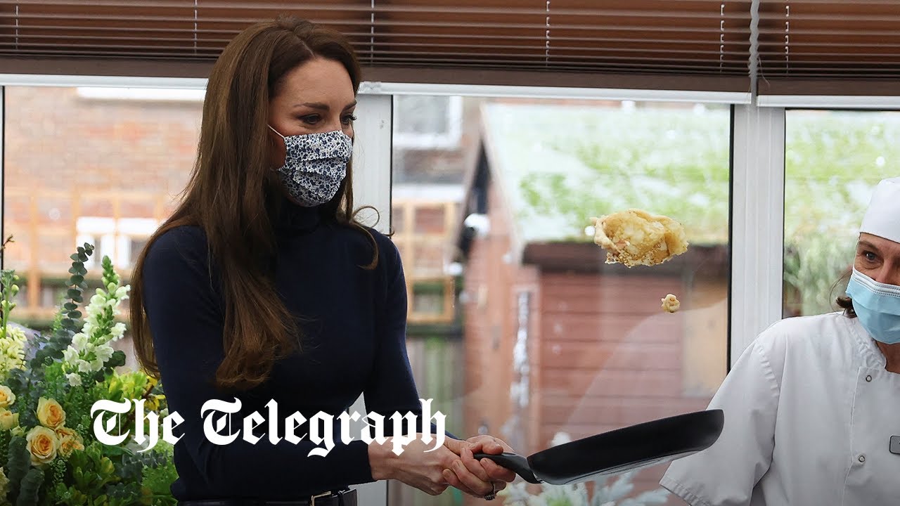 Watch: Princess of Wales struggles to flip a perfect pancake - Vimarsana News