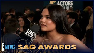 Ariana Greenblatt Brought Her Dad as Her Date and It’s Too Cute! | 2024 SAG Awards