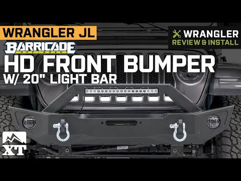 Jeep Wrangler JL Barricade HD Front Bumper w/ 20 in. Light Bar Review & Install