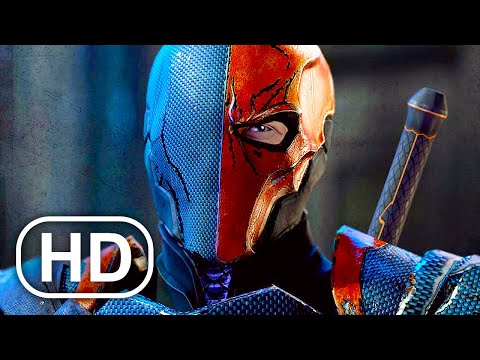 BATMAN Fights Deathstroke Scene 4K ULTRA HD - Arkham Series