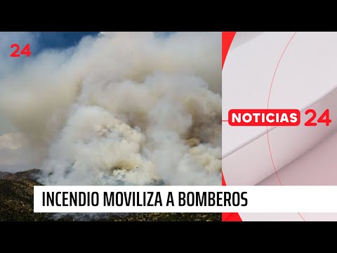 Incendio en San Carlos de Apoquindo: Los videos del despliegue de Bomberos y Conaf | 24 Horas