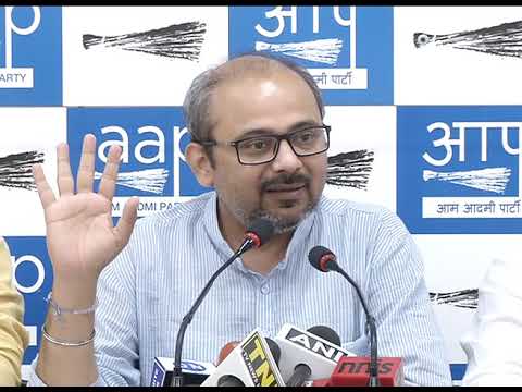 AAP Leader Dilip Pandey Briefs Media on MCD multi crore land scam