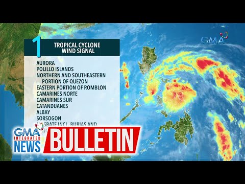 Nakataas pa rin ang signal no. 1 sa ilang bahagi ng bansa… GMA Integrated News Bulletin