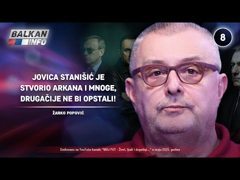INTERVJU: Žarko Popović – Jovica Stanišić je stvorio Arkana, drugačije ne bi opstao! (31.5.2025)