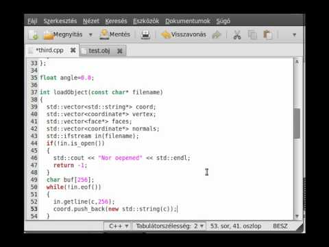 OpenGL (SDL,C++) tutorial 8 - Simple wavefront (.obj) model loader (part 2)
