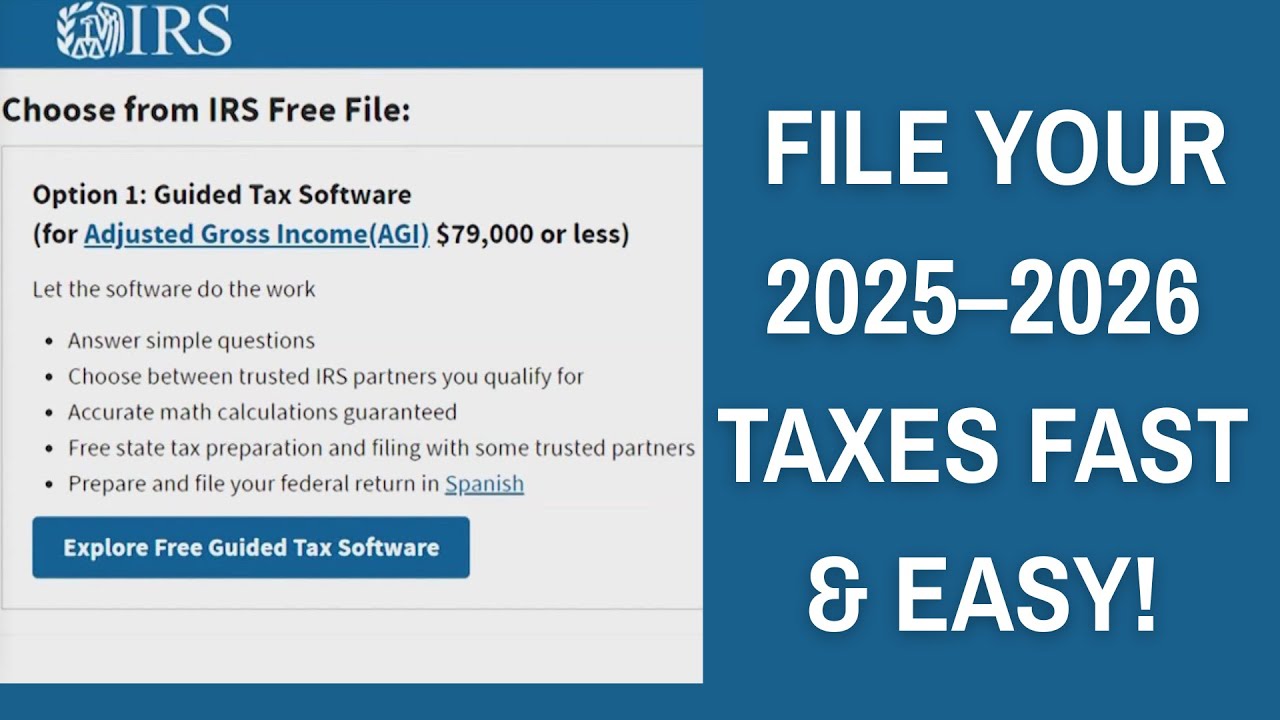 irs.gov/freefile: File Your 2025–2026 Taxes Fast & Easy!