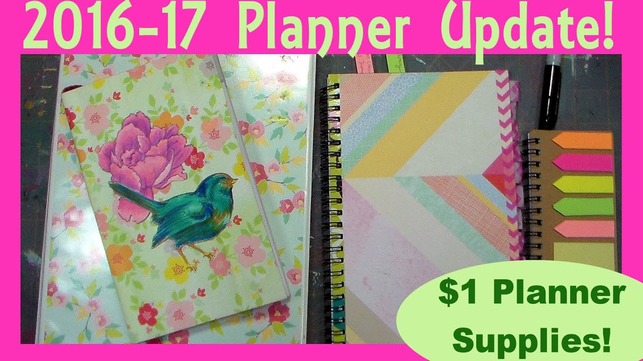 2016-17 Planner Update W/ Dollar Tree Supplies!