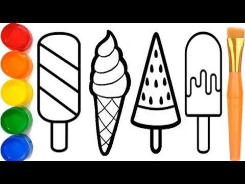 Icecream Drawing //How to Draw a cute Icecream step by step//How to Draw Icecream Easy