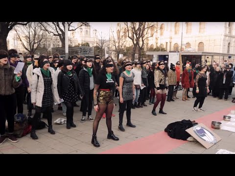 Performance gegen Gewalt an Frauen auch in Wien