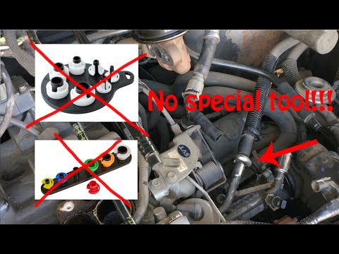 How to disconnect a fuel line without a special tool