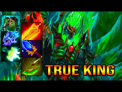 INTENSE CARRY TEAM FIGHT [ Wraith King ] TRUE KING BUILD - DOTA 2 GAMEPLAY