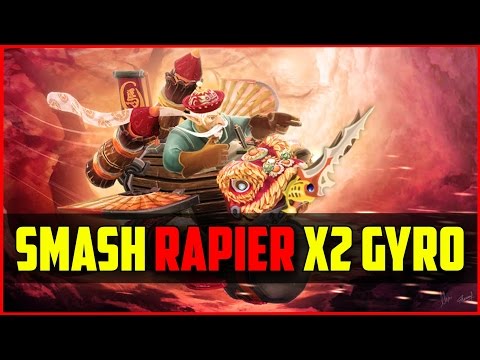 NoT.SmAsH Double Rapier Gyrocopter 35 Kills | DOTA 2 Gameplay
