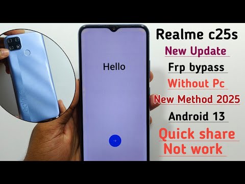 Realme C25s Frp Bypass Android 13 | Without PC | New Update ✓Realme C25 Google Account Bypass Remove