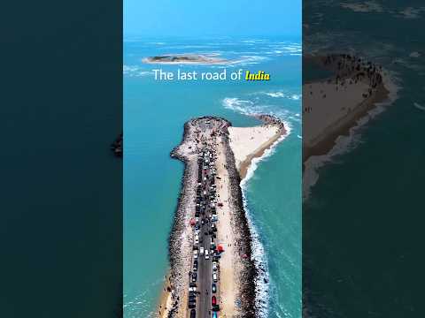 The last road of India😍 📍 Dhanushkodi, Tamilnadu #tamilnadu #dhanushkodi #road #trip