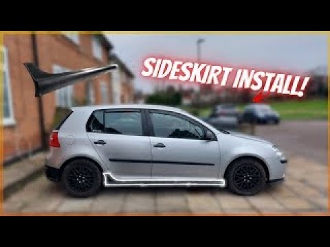 INSTALLING GTI SIDE SKIRTS ON THE MK5 GOLF! [EP9]
