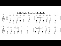 041-Satu Labah-Labah music sheet