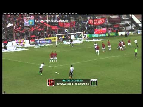 Los goles de Douglas 1 Chicago 2.Fecha 7. Torneo Primera B Nacional 2014.Fútbol Para Todos